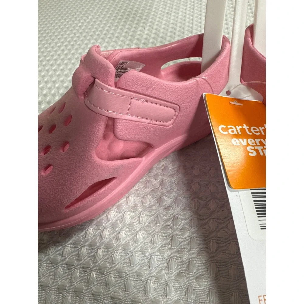 Carter's Water Shoes Toddler Size 6 Every Step Diver-GP Pink NWT